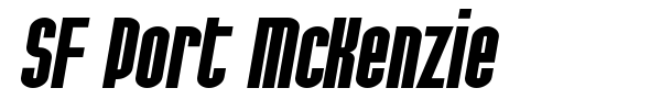 SF Port McKenzie font preview